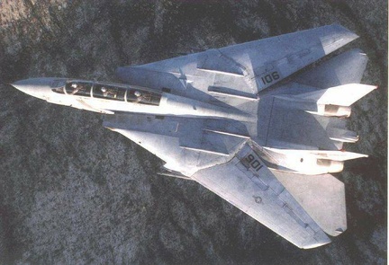F 14 in flight 14 3 seater